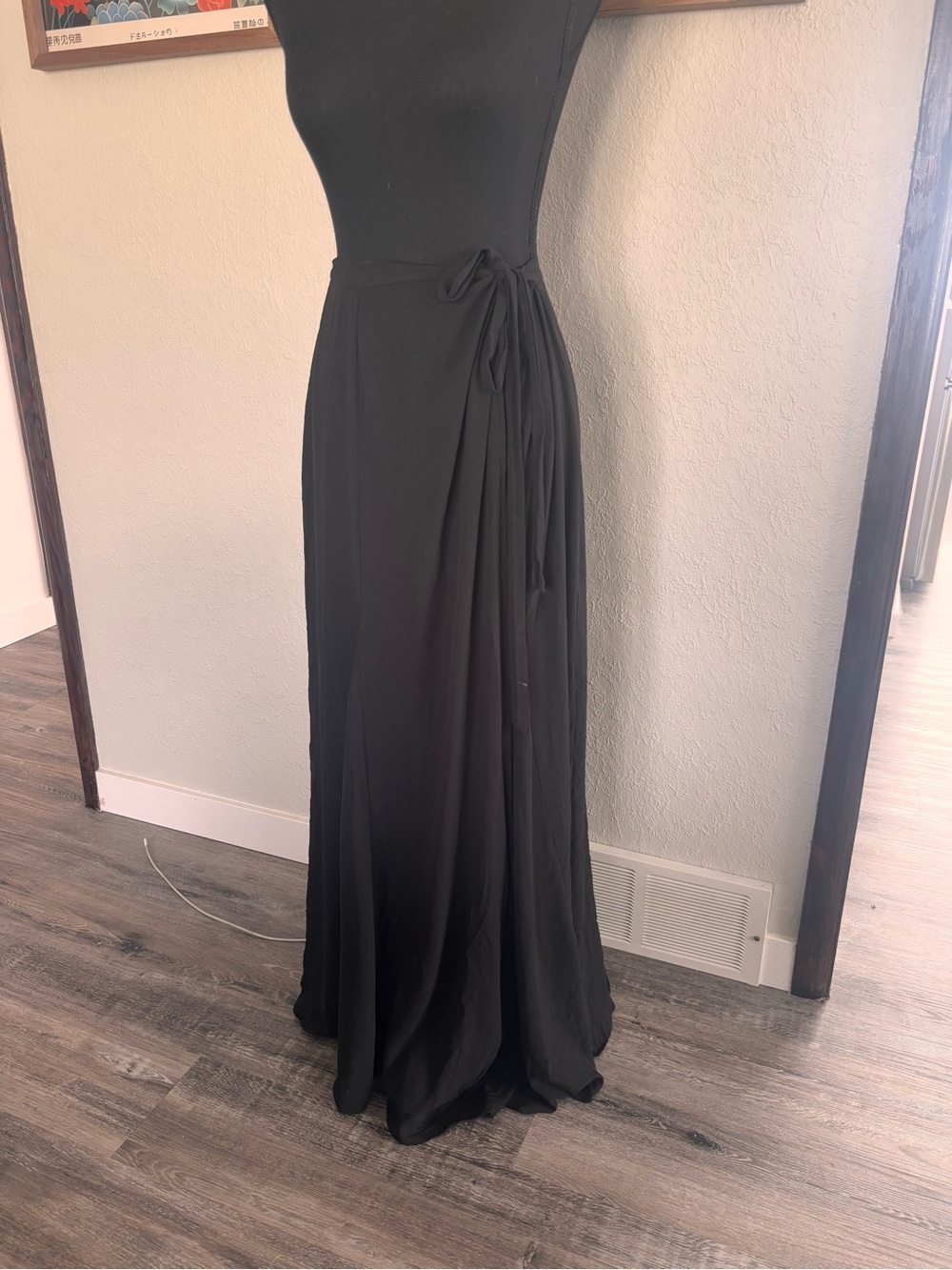 BCBGMaxAzria Flowy Maxi Skirt with Side Tie